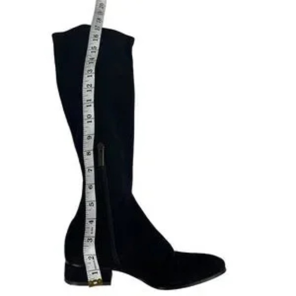 Aquatalia Luciana Women's Stretch Suede‎ Tall Boots Sz. 9 Nvy Blue - Picture 5 of 11